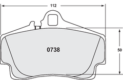 PFC Carbon Metallic Rear Brake Pad 0738.xx.16.44