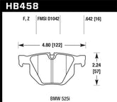 Hawk 04-06 BMW 525I / 06-07 BMW 525Xi/530Xi / 08-10 528I / 04-07 530I / 08-09 535Xi / 09-10 535i HP