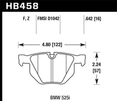 Hawk 04-06 BMW 525I / 06-07 BMW 525Xi/530Xi / 08-10 528I / 04-07 530I / 08-09 535Xi / 09-10 535i HP