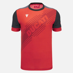 Ducati x Macron Men's Padel T-Shirt - Red/Black