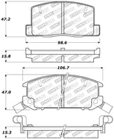 StopTech Performance 1/90-95/00-05 Toyota MR2/Spyder Rear Brake Pads