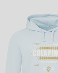 Alpine Racing F1 Franco Colapinto Relaxed Fit Hoodie - Blue Ice
