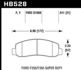 Hawk 05-11 Ford F250/F350 / 2011 Ford F550 Super Duty Street Front Brake Pads