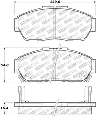 StopTech Performance 93-95 Honda Civic Coupe / 94-95 Civic Hatchback/Sedan Front Brake Pads
