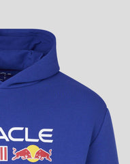 Red Bull Racing F1 Large Front Logo Hoodie - Night Sky/Blue/Grey Marl