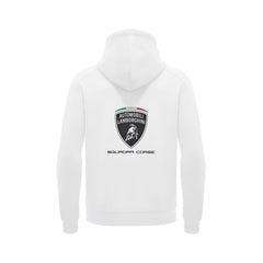 Automobili Lamborghini SC63 Hypercar Men's Full Zip Hoodie - White