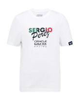 Red Bull Racing F1 Kids Sergio "Checo" Perez Flag T-Shirt - Youth White