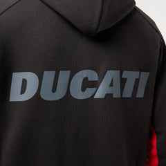 Ducati x Macron Men's Warmup Zip Up Hoodie - Black