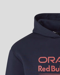 Red Bull Racing F1 Large Front Logo Hoodie - Night Sky/Blue/Grey Marl