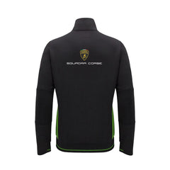 Automobili Lamborghini Squadra Corse Men's Zip Up Sweatshirt - Black