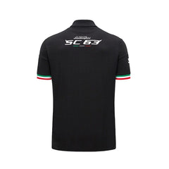 Automobili Lamborghini SC63 Hypercar Men's Team Polo Shirt - Black/White