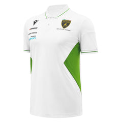 Automobili Lamborghini Squadra Corse Men's Team Polo Shirt - White