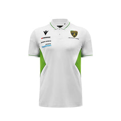 Automobili Lamborghini Squadra Corse Men's Team Polo Shirt - White/Black