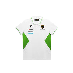 Automobili Lamborghini Squadra Corse Kids Team Polo Shirt - Youth Black/White
