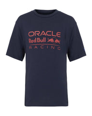 Red Bull Racing F1 Kids Relaxed Fit Large Front Logo T-shirt - Youth Navy