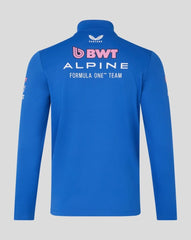 Alpine Racing F1 2026 Team 1/4 Zip Mid-Layer Sweatshirt - Lapis Blue