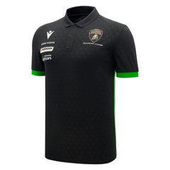 Automobili Lamborghini Squadra Corse 2026 Men's Team Polo Shirt - White/Black