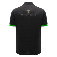 Automobili Lamborghini Squadra Corse 2026 Men's Team Polo Shirt - White/Black
