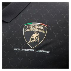 Automobili Lamborghini Squadra Corse 2026 Men's Team Polo Shirt - White/Black