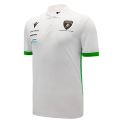 Automobili Lamborghini Squadra Corse 2026 Men's Team Polo Shirt - White/Black