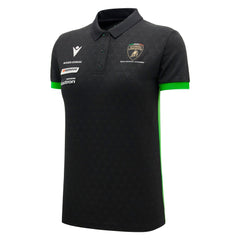 Automobili Lamborghini Squadra Corse 2026 Women's Team Polo Shirt - White/Black