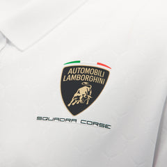 Automobili Lamborghini Squadra Corse 2026 Women's Team Polo Shirt - White/Black
