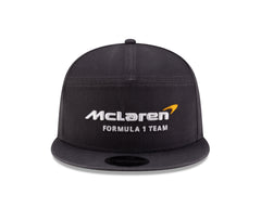 McLaren Racing F1 New Era 9Fifty Split Panel Flat Brim Hat - Stealth Black/Phantom