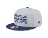 Red Bull Racing F1 New Era 9Fifty Kids 2T Color Flat Brim Gray Hat - Youth Navy/Purple/Yellow Trim
