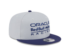Red Bull Racing F1 New Era 9Fifty Kids 2T Color Flat Brim Gray Hat - Youth Navy/Purple/Yellow Trim