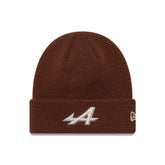 Alpine Racing F1 New Era Waffle Cuff Knit Beanie - Brown