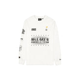 McLaren F1 x New Era Long Sleeve Racing T-Shirt - White/Black