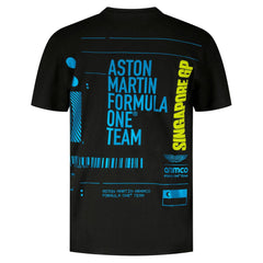 Aston Martin F1 Special Edition Singapore GP T-Shirt - Black