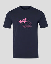 Alpine Racing F1 'A' Graphic Relaxed Fit T-Shirt - Navy