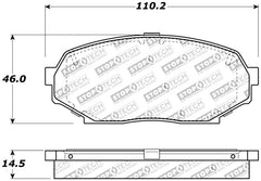 StopTech Performance 90-93 Mazda Miata Front Brake Pads D525