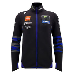 Monster Energy Yamaha 2025 Men's Team Replica Full Zip Sweatshirt - Black