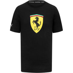 Scuderia Ferrari F1 Men's Puma Large Shield T-Shirt -Black/Red