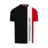 Porsche Motorsport Men's Stripe T-Shirt - White/Black