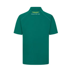 Aston Martin F1 Men's Logo Polo Shirt -Black/Green