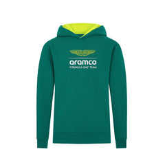Aston Martin F1 Kids Logo Hoodie - Youth Green