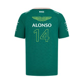 Aston Martin F1 Fernando Alonso Team T-Shirt - Green