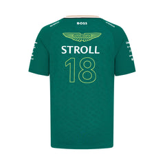 Aston Martin F1 Kids Lance Stroll Team T-Shirt - Youth Green