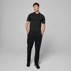Aston Martin F1 Tech Men's Seamless Polo Shirt - Black