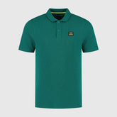Aston Martin F1 Tech Men's Tech Waffle Polo Shirt - Black/Green