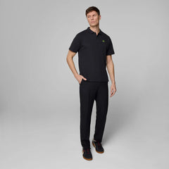Aston Martin F1 Tech Men's Tech Waffle Polo Shirt - Black/Green