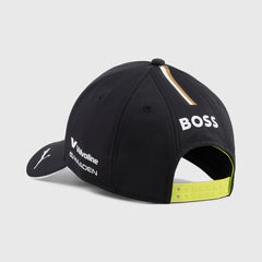Aston Martin F1 2026 Team Baseball Hat - Puma Black/Green Lux