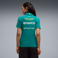 Aston Martin F1 2026 Women's Team Polo Shirt - Green Lux