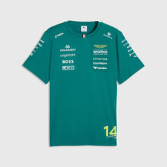 Aston Martin F1 2026 Fernando Alonso Team T-Shirt - Green Lux