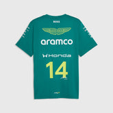 Aston Martin F1 2026 Fernando Alonso Team T-Shirt - Green Lux