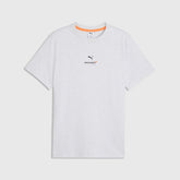 McLaren F1 Essentials Small Logo T-Shirt - Puma Black/Papaya/White Glow Heather