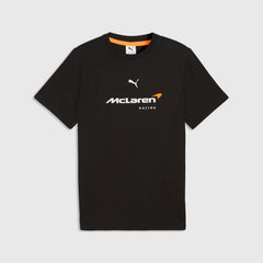 McLaren F1 Essentials Large Logo T-Shirt - Puma Black/Papaya